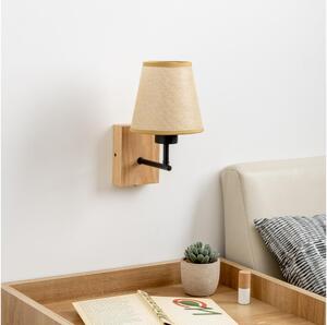 Lampă de perete Brilagi NUBILA WOOD 1xE27/25W/230V stejar/maro deschis