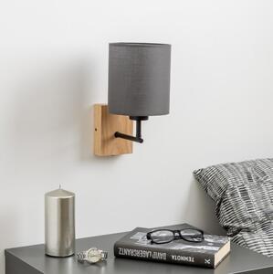 Lampă de perete Brilagi NUBILA WOOD 1xE27/25W/230V stejar/antracit