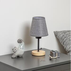 Lampă de masă Brilagi NUBILA WOOD 1xE27/25W/230V stejar/gri