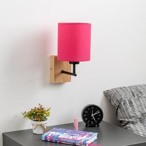 Lampă de perete Brilagi NUBILA WOOD 1xE27/25W/230V stejar/roz
