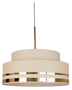 Lustră pe cablu TAMI 1xE27/60W/230V bej/auriu