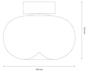 Plafonieră LED VASO LED/4W/230V d. 18 cm auriu/fumuriu