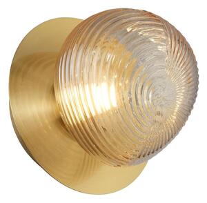 Aplica de perete LED BOLLA LED/3W/230V auriu/bej fumuriu