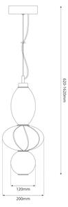 Lustră LED pe cablu ASCOLI LED/18W/230V d. 20 cm bej