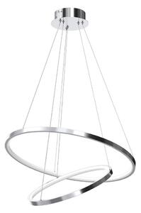 Lustră LED pe cablu HOOP LED/51W/230V d. 60 cm 4000K crom lucios