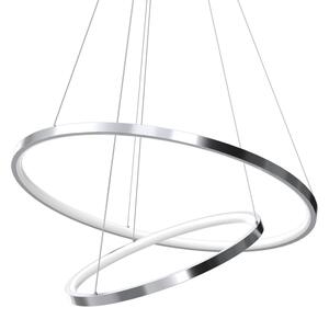 Lustră LED pe cablu HOOP LED/51W/230V d. 60 cm 4000K crom lucios