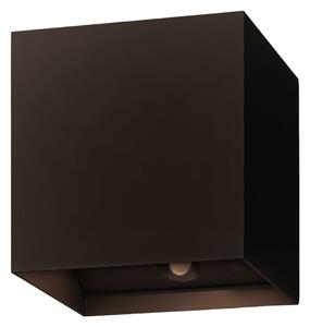Calex LED cu senzor reîncărcabil pentru exterior, senzor, negru,, reglabil, Negru, Aluminiu, Modern, Priză de perete sus / jos