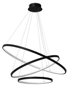 Lustră LED pe cablu HOOP LED/93W/230V d. 80 cm 4000K negru