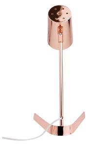 KONDELA Lampă de masă, metal / roz auriu, FABEL