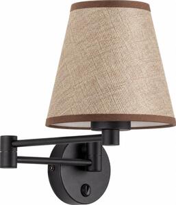 BRILAGI - Lampă de perete NUBILA 1xE27/15W/230V maro/negru