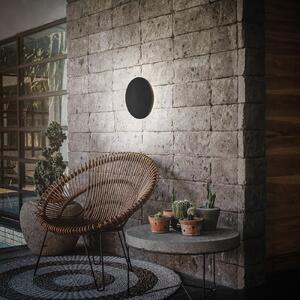Briloner Aurora LED lampă de perete reîncărcabilă pentru exterior, negru, variator, reglabil, Negru, Plastic, Modern
