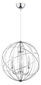 Lustră pe cablu PIKO 3xE14/10W/230V crom lucios