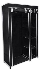 Dulap de haine pliabil, negru, 110 x 45 x 175 cm