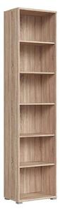 Biblioteca OFFICE, stejar sonoma, PAL laminat, 53x35x221 cm
