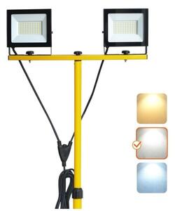 Proiector LED cu suport TIGRA 2xLED/50W/230V 4000K IP54 galben/negru