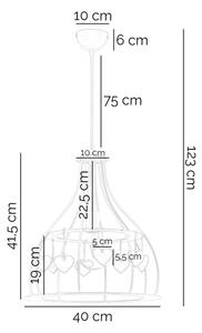 Lustră pentru copii ONLI TITTA 1xE27/22W/230V roz