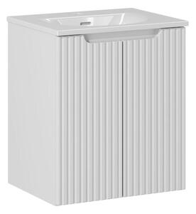 Set dulap Comad Nova White NOVA WHITE 82-50-2D, lavoar Comad Sky 3 SKY 3 50CM DP (E-8099-3-50)