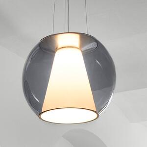 Serien Lighting serien.lighting Draft S Lampă de suspendare 927 Triac albastru, reglabil, Albastru, Camera de zi / sufragerie, Sticlă, Modern, glob