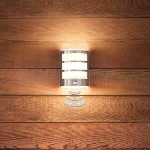 Philips Python LED Senzor perete exterior din oțel inoxidabil, Metalic, Metal, Modern