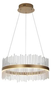 Lustră LED dimabilă pe cablu Endon 107671 ADRIEL LED/41W/230V 3000K auriu/transparent