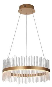 Lustră LED dimabilă pe cablu Endon 107671 ADRIEL LED/41W/230V 3000K auriu/transparent