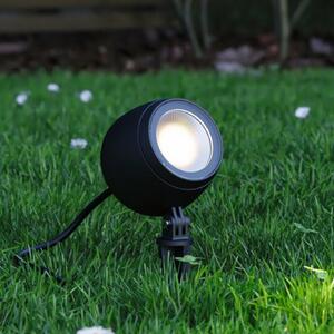 Paulmann Plug & Shine Spot LED Kikolo, 3.000 K, 20°, aluminiu, reglabil, Negru, Plastic