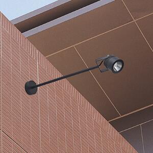 LCD Spot de perete LED pentru exterior 5012, negru, aluminiu, sticlă, 68 cm, Negru, Aluminiu, Modern