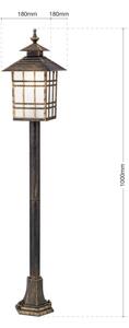 Lampă de exterior Orion AL 11-1117/1 KIKO 1xE27/11W/230V IP44 bronz/patină