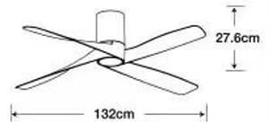 Ventilator LED dimabil Lucci air 213350 IVIERA 1xGX53/12W/230V alb + telecomandă