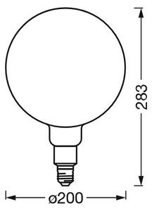 Bec LED dimabil Ledvance SMART+ GLOBE G200 E27/6W/230V 2500K Wi-Fi
