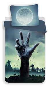 Lenjerie de pat din microfibra 3D ZOMBIE, gri Dimensiune lenjerie de pat: 70 x 90 cm | 140 x 200 cm