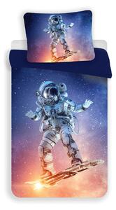 Lenjerie de pat din microfibra 3D ASTRONAUT, albastru Dimensiune lenjerie de pat: 70 x 90 cm | 140 x 200 cm
