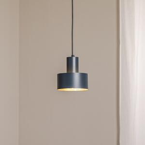 SIGMA Lampă suspendată Rif S, antracit, 1 bec, Ø 15 cm, oțel, reglabil, Negru, Camera de zi / sufragerie, Metal, Modern