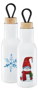 Sticla termos 400ml, model om de zapada, Forest