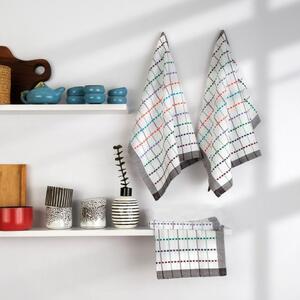 Set 4 prosoape de bucatarie 45x65cm, DC Home, Renkli Multicolor