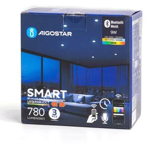 SET 3x corp de iluminat LED RGBW dimabil încastrat Aigostar MESH 9W/230V 2700K-6500K d. 14,5cm