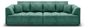 Canapea moderna pentru living TIGA, stofa catifelata verde menta - Sal
