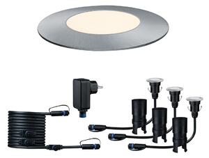 Paulmann Plug & Shine Mini 3 piese set de bază 3,000K, reglabil, Gri, Metal, Modern, Corpuri de iluminat încastrate rotunde