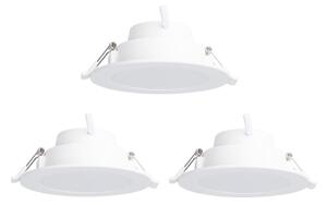 SET 3x corp de iluminat LED RGBW dimabil încastrat Aigostar MESH 9W/230V 2700K-6500K d. 14,5cm