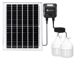 Lustră LED solară cu senzor Aigostar 2xLED/70W/12V 12000 mAh 6500K d. 12 cm