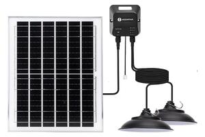 Lustră LED solară Aigostar 2xLED/70W/12V 12000 mAh 6500K d. 23,5 cm