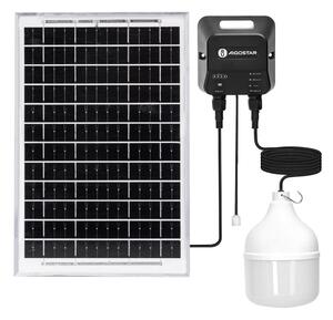 Lustră LED solară Aigostar LED/70W/12V 6000 mAh 6500K d. 12 cm