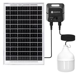 Lustră LED solară cu senzor Aigostar LED/70W/12V 6000 mAh 6500K d. 12 cm