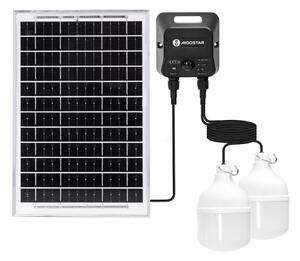 Lustră LED solară cu senzor Aigostar 2xLED/35W/12V 6000 mAh 6500K d. 10 cm