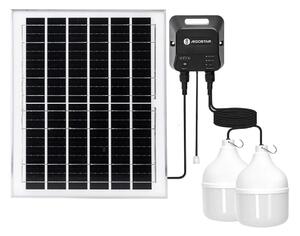 Lustră LED solară Aigostar 2xLED/70W/12V 12000 mAh 6500K d. 12 cm