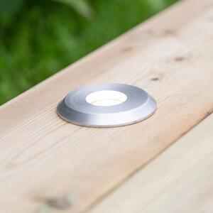 Markslöjd Lampă LED încastrabilă Garden 24 Decklight, argintiu, lumină în partea, reglabil, Gri, Metal, Modern, Încastrate în sol
