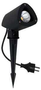 MEGATRON Megatron LED cu LED-uri de la sol vârf lumină Gartia S 3,8 W, Negru, Metal