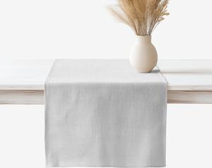 Goldea napron de masă cu amestec de in - gri 50x140 cm
