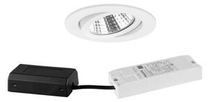BRUMBERG BB03 cutie con încastrat DALI alb struct, reglabil, Alb, Hol, Aluminiu, Corpuri de iluminat încastrate rotunde