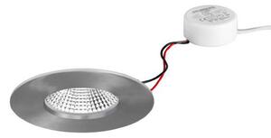 BRUMBERG BB20 IP65 încastr RC driver rotund nichel, reglabil, Metalic, Baie, Corpuri de iluminat încastrate rotunde